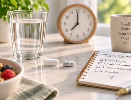 Can I Take Omeprazole With Wegovy Tablets?